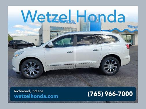 White Frost Tri-Coat 2017 Buick Enclave Leather