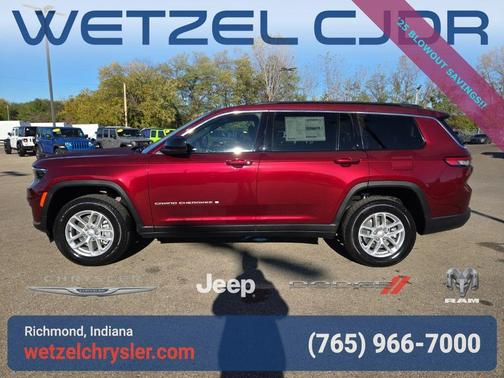 Velvet Red Pearlcoat 2025 Jeep Grand Cherokee L Laredo
