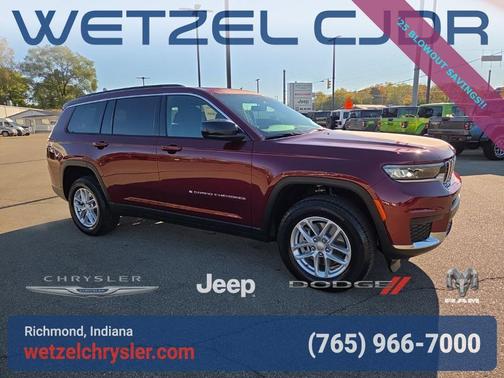 Velvet Red Pearlcoat 2025 Jeep Grand Cherokee L Laredo SUV
