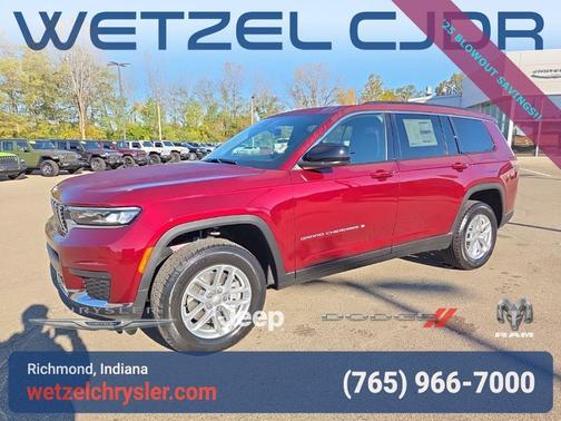 Velvet Red Pearlcoat 2025 Jeep Grand Cherokee L Laredo