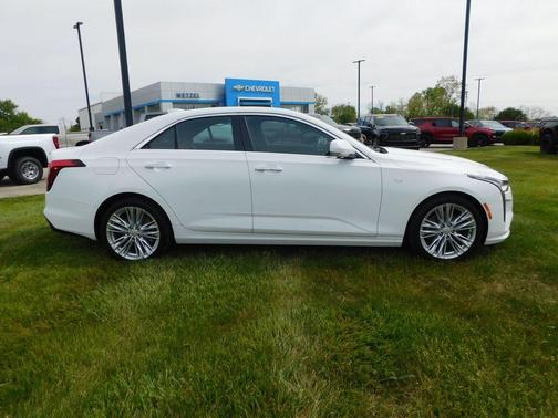 Summit White 2024 Cadillac CT4 Premium Luxury