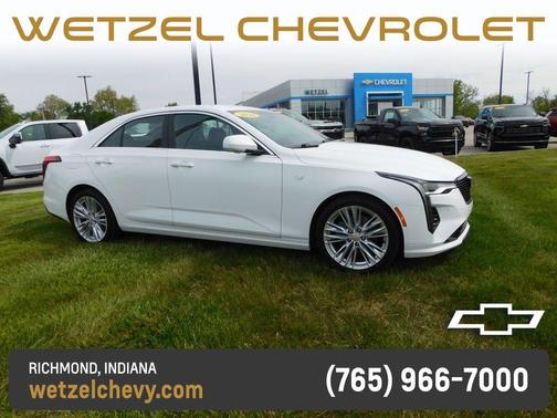 Summit White 2024 Cadillac CT4 Premium Luxury