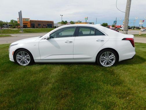 Summit White 2024 Cadillac CT4 Premium Luxury