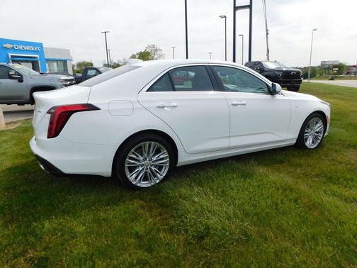 Summit White 2024 Cadillac CT4 Premium Luxury