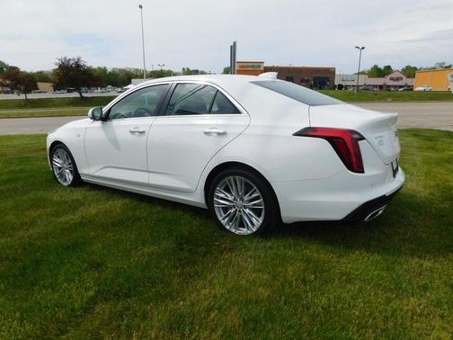Summit White 2024 Cadillac CT4 Premium Luxury