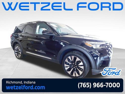 Agate Black Metallic 2026 Ford Explorer Platinum