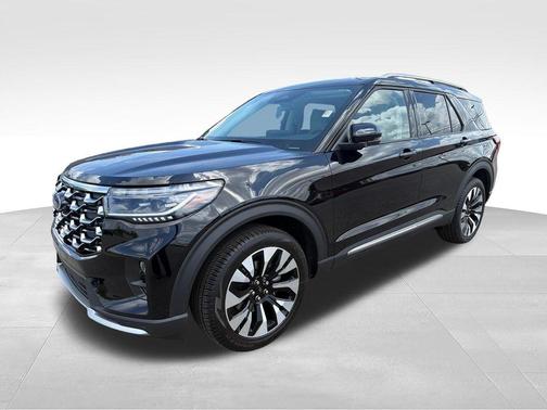 Agate Black Metallic 2026 Ford Explorer Platinum