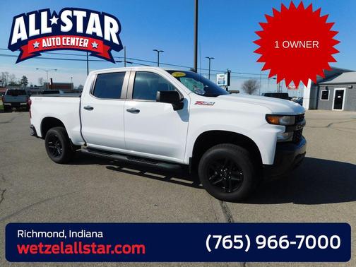 Summit White 2021 Chevrolet Silverado 1500 Custom Trail Boss