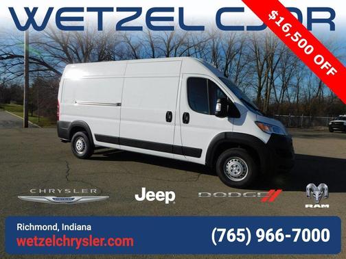Bright White Clearcoat 2024 RAM ProMaster 2500 High Roof Cargo Van