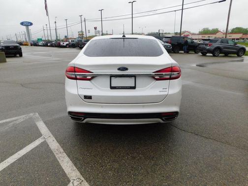 White Platinum Clearcoat Metallic 2017 Ford Fusion SE