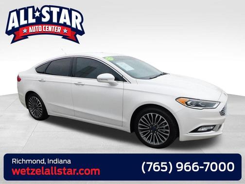 White Platinum Clearcoat Metallic 2017 Ford Fusion SE