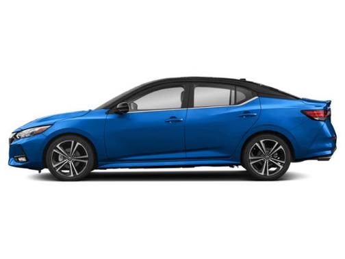 Electric Blue/Super Black 2021 Nissan Sentra SR