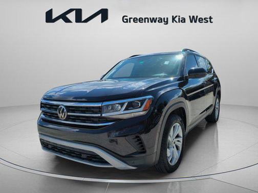 Deep Black Pearl 2022 Volkswagen Atlas 3.6L SE w/Technology