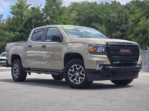Desert Sand Metallic 2022 GMC Canyon AT4 w/Leather