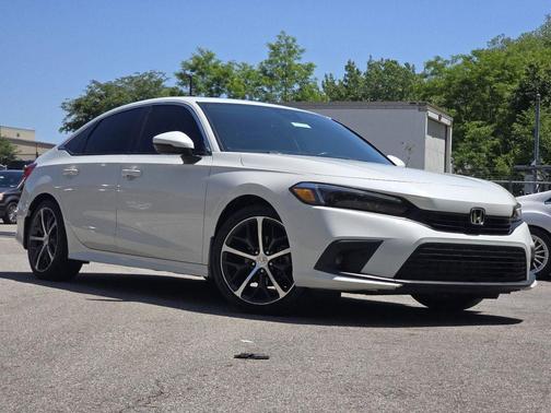 Platinum White Pearl 2024 Honda Civic Touring