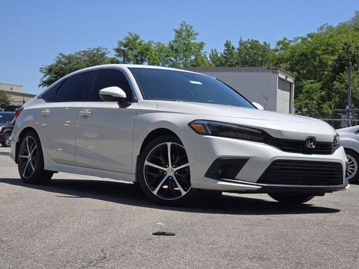 Platinum White Pearl 2024 Honda Civic Touring