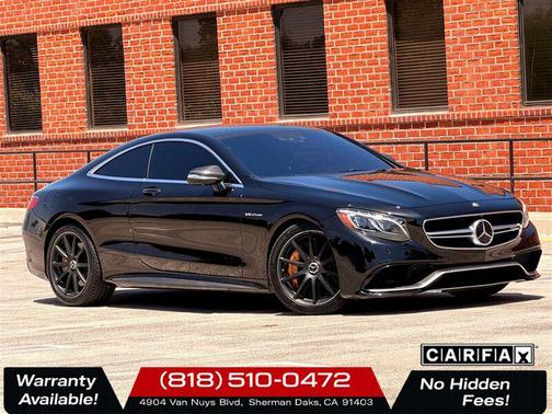 Jet Black 2016 Mercedes-Benz AMG S 63 4MATIC