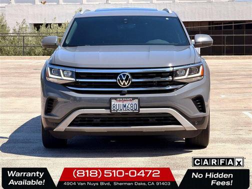 Platinum Gray Metallic 2021 Volkswagen Atlas Cross Sport 3.6L V6 SEL