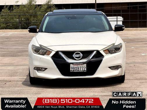 Pearl White 2016 Nissan Maxima 3.5 Platinum