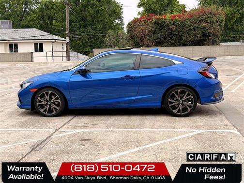 Aegean Blue Metallic 2017 Honda Civic Si