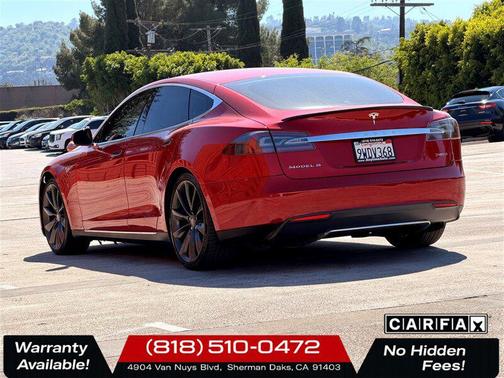 Red Multi-Coat 2015 Tesla Model S P85D