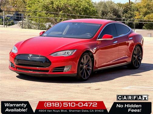 Red Multi-Coat 2015 Tesla Model S P85D