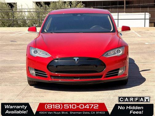Red Multi-Coat 2015 Tesla Model S P85D