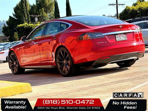 Red Multi-Coat 2014 Tesla Model S P85D