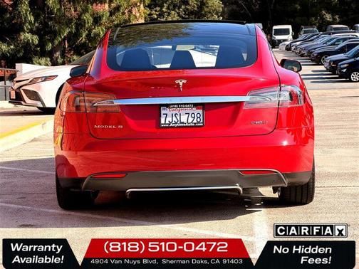Red Multi-Coat 2014 Tesla Model S P85D