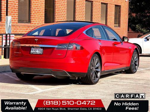 Red Multi-Coat 2014 Tesla Model S P85D