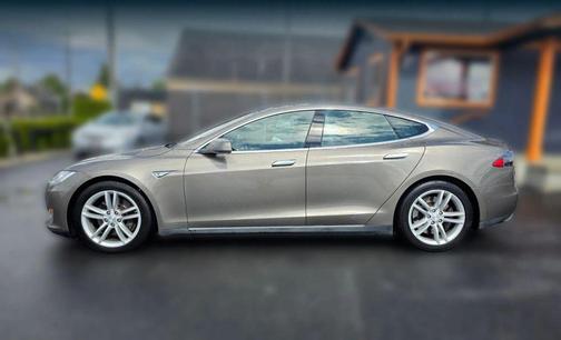 Brown 2015 Tesla Model S 85D