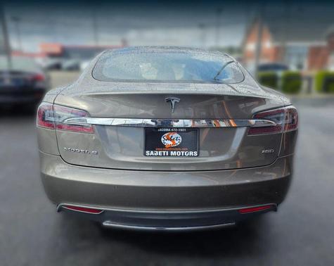 Brown 2015 Tesla Model S 85D