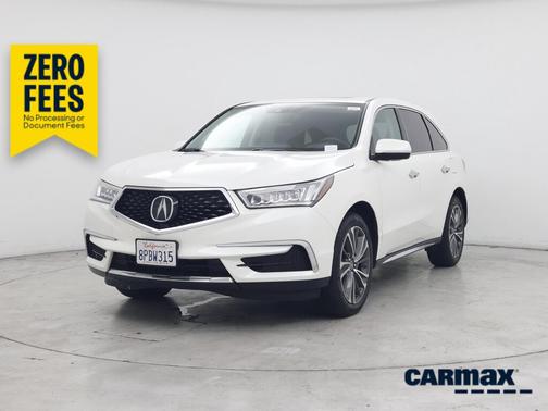 White 2019 Acura MDX