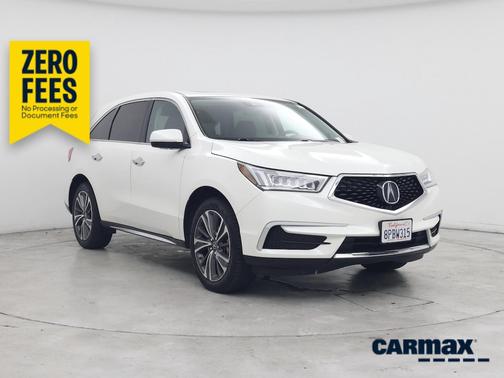 White 2019 Acura MDX