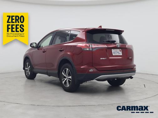 Red 2018 Toyota RAV4 XLE