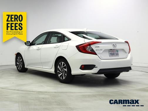 White 2018 Honda Civic EX