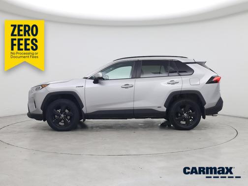 Silver 2021 Toyota RAV4 Hybrid XLE Premium
