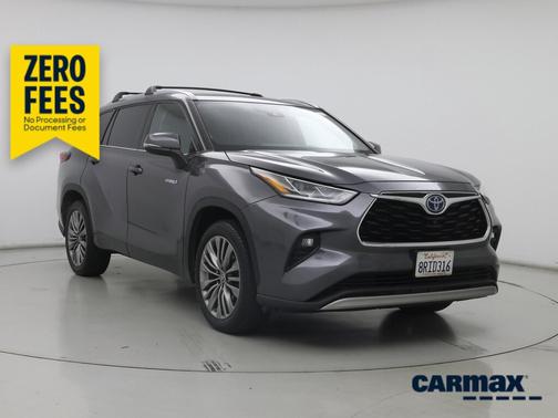Black 2020 Toyota Highlander Hybrid Platinum