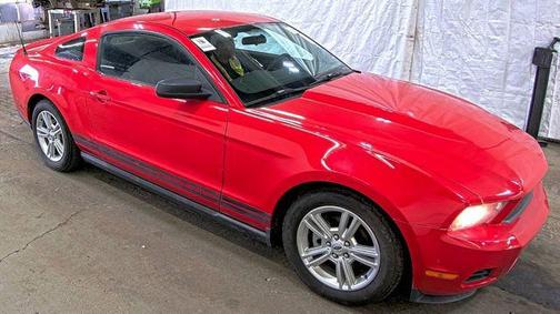 Red 2010 Ford Mustang Base