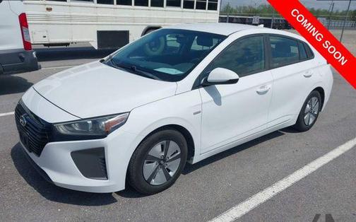 Ceramic White 2018 Hyundai IONIQ Hybrid Blue