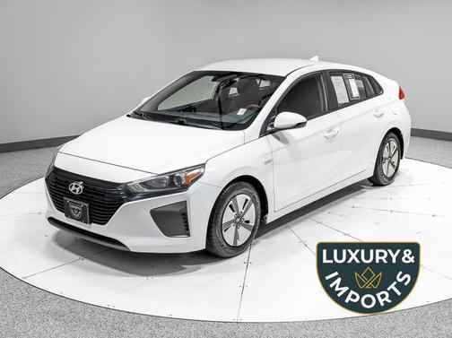Ceramic White 2018 Hyundai IONIQ Hybrid Blue