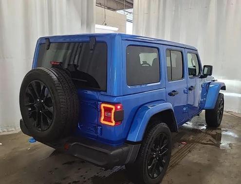 Hydro Blue Pearlcoat 2024 Jeep Wrangler 4xe Sahara
