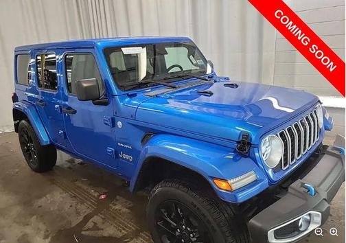 Hydro Blue Pearlcoat 2024 Jeep Wrangler 4xe Sahara