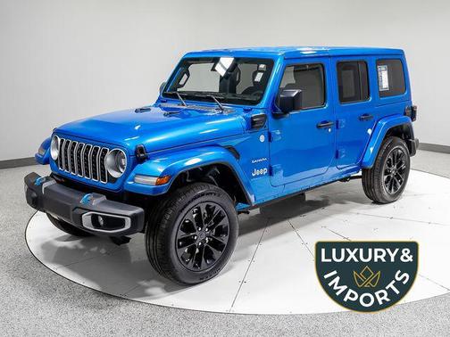 Hydro Blue Pearlcoat 2024 Jeep Wrangler 4xe Sahara