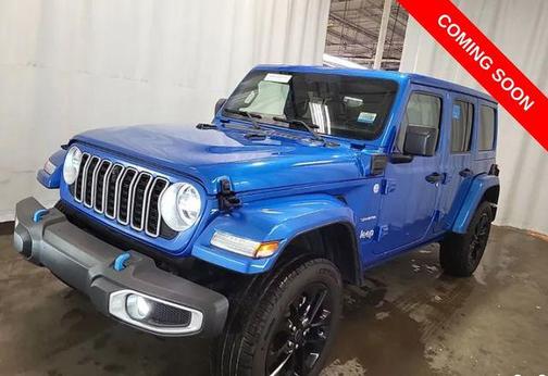 Hydro Blue Pearlcoat 2024 Jeep Wrangler 4xe Sahara