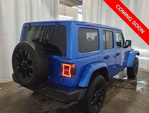 Hydro Blue Pearlcoat 2024 Jeep Wrangler 4xe Sahara