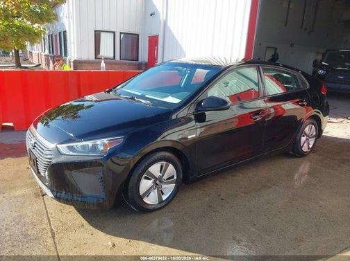 Black Noir Pearl 2018 Hyundai IONIQ Hybrid Blue