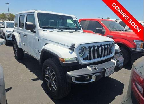 Bright White Clearcoat 2025 Jeep Wrangler 4-Door Sahara 4x4