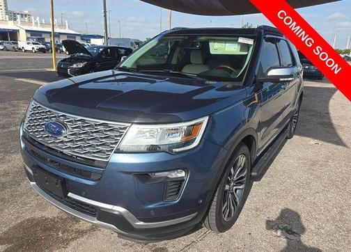 Blue Metallic 2018 Ford Explorer Platinum
