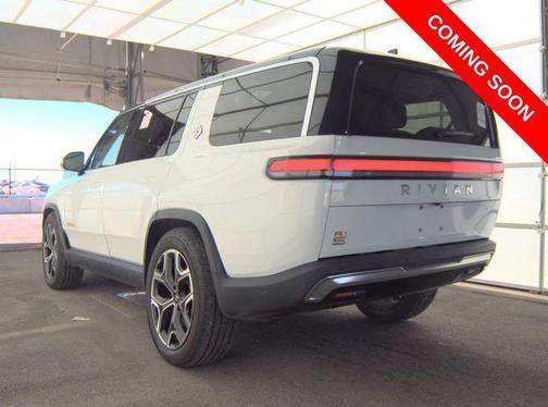 Glacier White 2024 Rivian R1S Adventure Quad Motor Large Pack